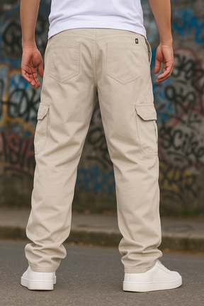 CALÇA CARGO MASCULINA - BEGE